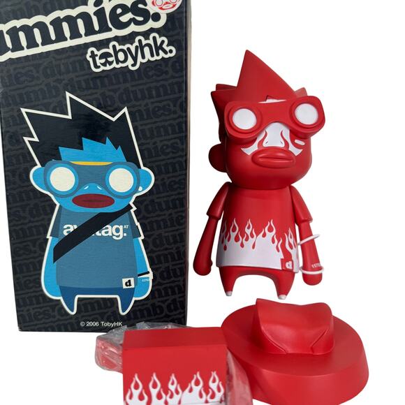 Tobyhk 2006 Kaching Dumb Dummies Red Ver Vinyl Toy - Picture 1 of 16